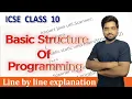 1st Java Program Icse Class 10th Basics of Java Programming Icse class 10 Detailed explanation