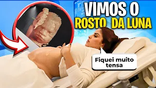 VIMOS O ROSTINHO DA LUNA PELA PRIMEIRA VEZ! (usg morfológica 2º trimestre)