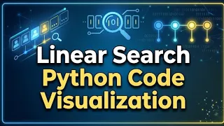 Linear Search Visualization in Python Step-by-Step Animation