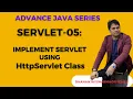 Servlet-05 HttpServlet Implementation