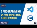 VS Code Install Hello World Program First C Program BANGLA TUTORIAL STJ Geeks