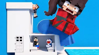 ÖRÜMCEK KIZ GÖKÇE'nin Tuvaletinde Gizlice Saklandık - Minecraft