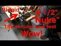 Ridgid 18v Nuke series 4 circular saw review - cutting wood