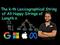 The k th Lexicographical String of All Happy Strings of Length n Leetcode 1415