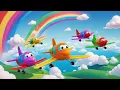 Download Lagu Five Little Planes Up in the Sky | Fun Airplane Nursery Rhyme for Kids | Flying Adventure Song