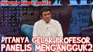 Download TALKSHOW RHOMA IRAMA (2) DITANYA GELAR PROFESOR, RHOMA BIKIN PANELIS MENGANGGUK2. #rhomairama MP3