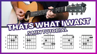 Download How To Play THATS WHAT I WANT - Lil Nas X [Easy Guitar Tutorial / Lesson w/ Chords \u0026 Tab] MP3