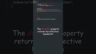 Network Information API in JavaScript navigator connection