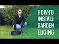 How to install garden edging
