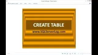 13 - SQL CREATE TABLE Statement