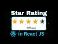 Star Rating in React JS React Interview Question Machine Coding Round in Hindi