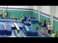Charlotte and friends are at St Louis Barron Gymnastics at flexees birt ay party boys girls kids