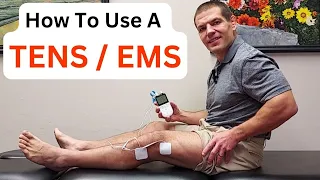 How To Use A TENS EMS Unit For Pain Relief Muscle Strength