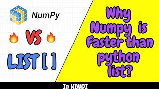 Numpy Array vs Python List in Hindi Why numpy is Faster than List The Coding Space