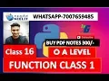 O LEVEL PYTHON CLASS 16 FUNCTION CLASS PART 1 M3-R5