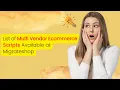 5 Best Multivendor eCommerce Scripts At Migrateshop