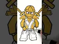 Lego Ninjago Golden Ninja Coloring Page