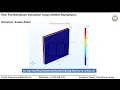 Flat membrane simulation using COMSOL Multiphysics
