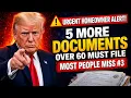 5 More Documents Homeowners Over 60 Must File in 2026 Most People Miss 3