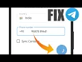 FIX Telegram Login Problem how to solve telegram login problem telegram phone number not working