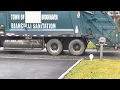 Town of Brookhaven CCC Heil Garbage Truck B7 Picking Up Trash