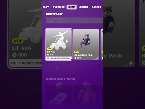 Fortnite Inoxtag Lil 4x4 Emote Item Shop!