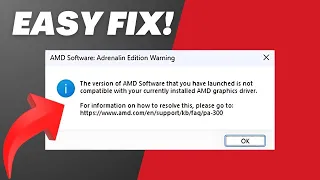 How To Fix AMD Software Incompatible FAST AND EASY
