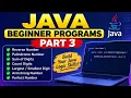 Java Programs Part 3 Reverse Number Palindrome Armstrong Perfect Number Tech Margadarshi