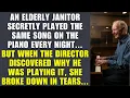 Download Lagu Elderly janitor played the same piano song nightly—when director learned why,she broke down in tears