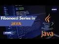 Fibonacci Series in JAVA CWV Tamil codewithvithu