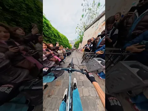 Paris’te şov yapıyoruz 🤩🇫🇷 Polis yolu tuttu 🙏🏼 #freeridekafası #paris #urbandownhill