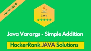 HackerRank Java Varargs - Simple Addition problem solution in Java Java Problems Solutions