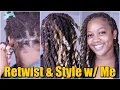 RETWIST STYLE WITH ME ROPE TWISTS TWO STRAND TWISTS LOCS LOC STYLES