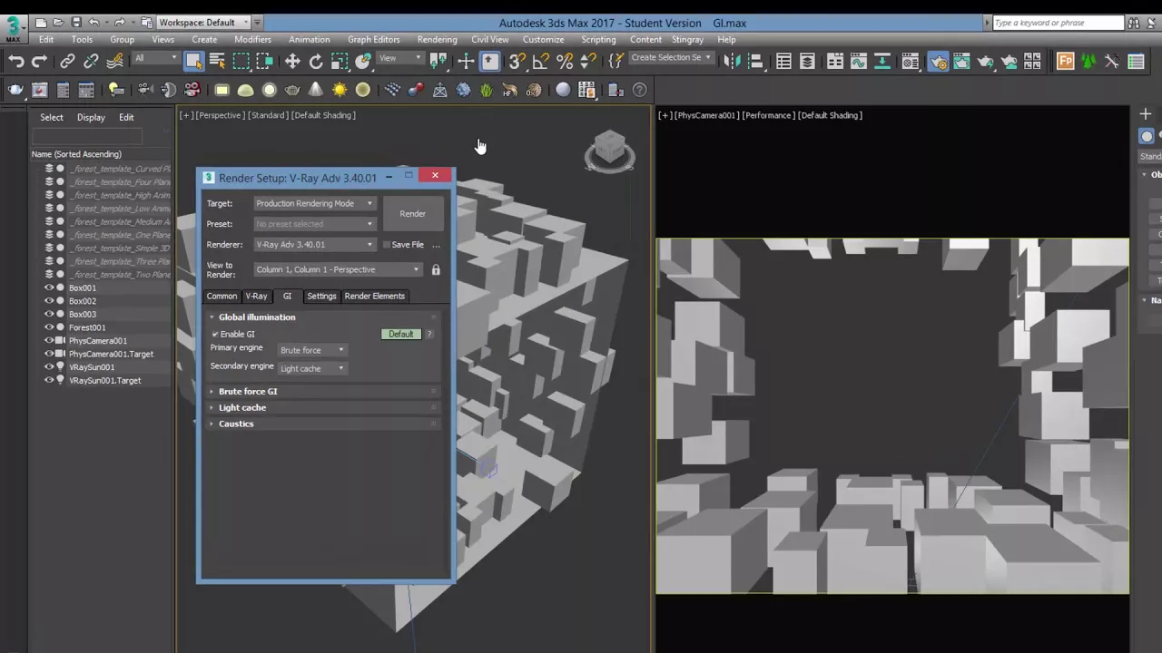 Global Illumination VRay