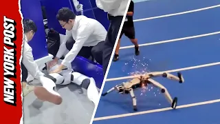 Best AI Robot Fails From Beijing s Humanoid Robot Games