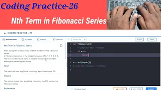 Coding Practice-26 Nth Term in Fibonacci Series NxtWave ccbp