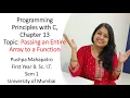 34 Chapter 13 Let Us C Passing an Entire Array to a Function Programming Principles with C