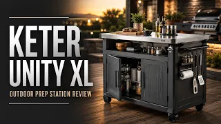 Keter Unity XL Portable Outdoor Table with Stainless Steel Top for Kitchen Prep Product Review