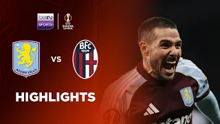 aston villa 4 0 bologna agg 7 1 europa league 25 26 match highlights
