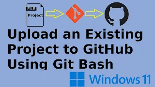 How to add project to GitHub using git bash from local Windows 11