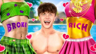 الطالب الفقير المشهور مقابل الطالب الغني غير المشهور أقمت حفلة المسبح 