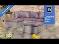 Aldi rattan effect corner sofa set