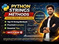 Python String Methods Explained for Beginners Master String Manipulation