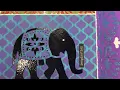 Boho Themed Art Journal Page Embossing with Distress Oxides