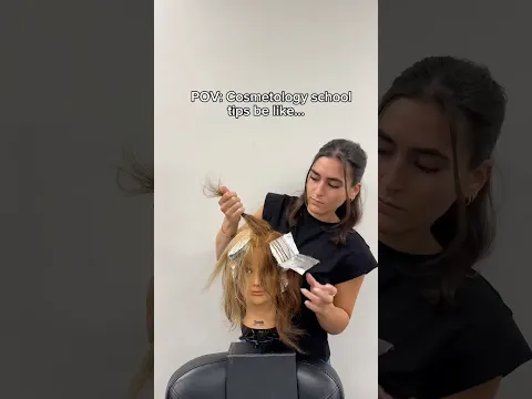 tips are never required, but they’re always appreciated by students! #cosmostudent #hairschool