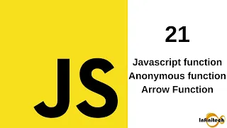 Javascript Tutorial in Hindi - 21 Function In javascript Anonymous Function Arrow Function