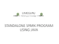 Write First Standalone Spark Job Using RDD In Java Beginner s Guide To Spark