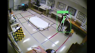 Vision-based Fall Detection using Pose Estimation - Camera view 1