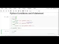 Python Lecture 18 Python Conditions and If Statement Python for beginners