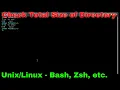 Determine Total Size of Directory Folder in Bash